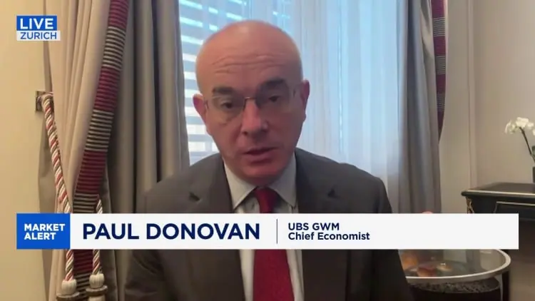 UBS' Donovan: Inflation fears may be overblown, price pressures easing