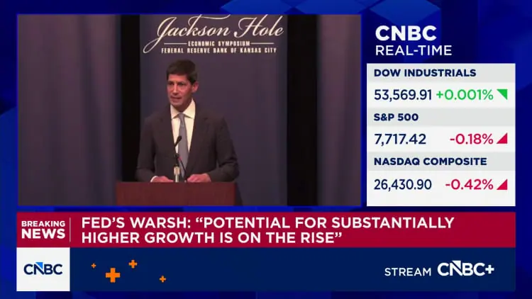 Watch Fed Chairman Kevin Warsh's full remarks at the Jackson Hole Economic Symposium