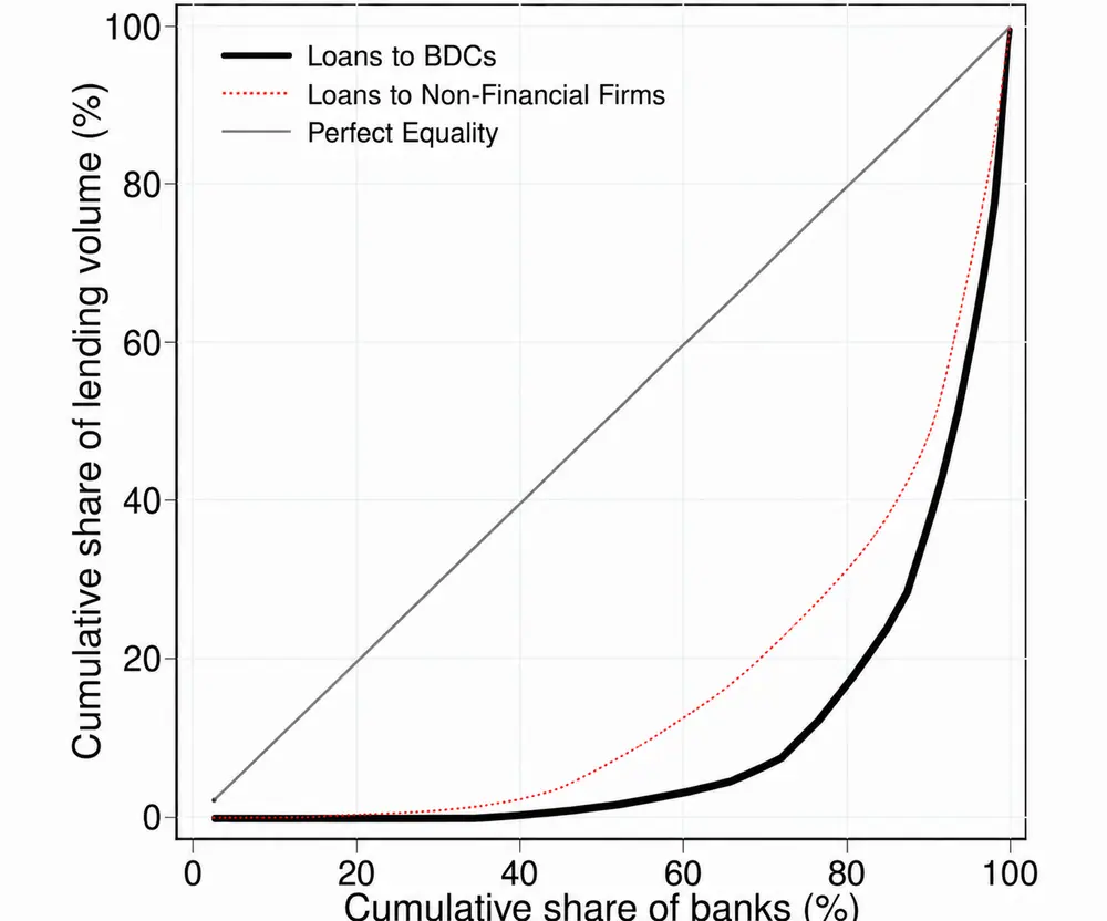 Figure 3. Concentration in Bank-to-BDC Lending. See accessible link for data.