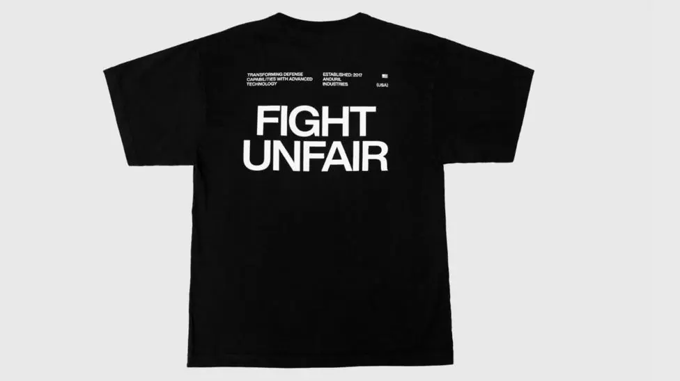 A t-shirt from US defence firm Anduril
