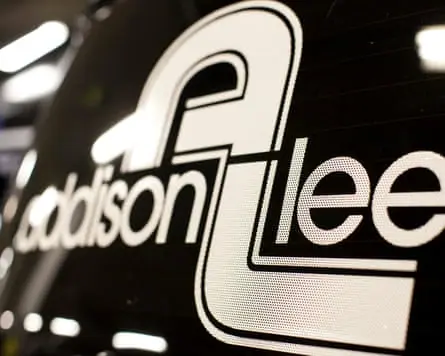 Addison Lee logo on back of taxi