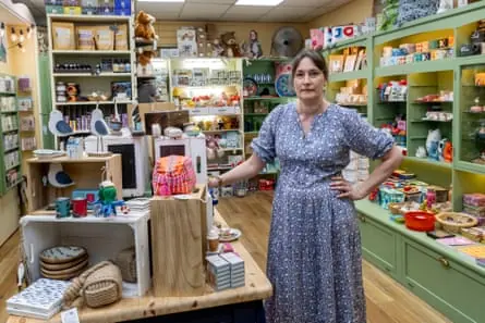 Laura Craig, inside the Little Wren gift shop