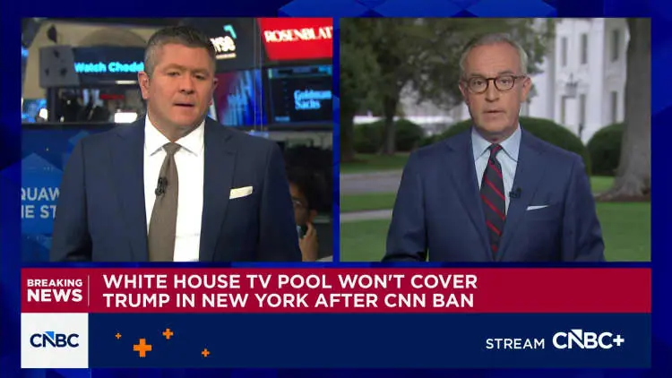White House TV pool won’t cover Trump after press ban