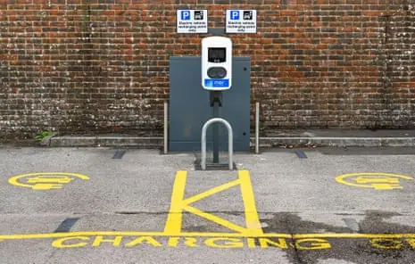 An EV charger – Anna heard from a reader given a parking fine while charging his car