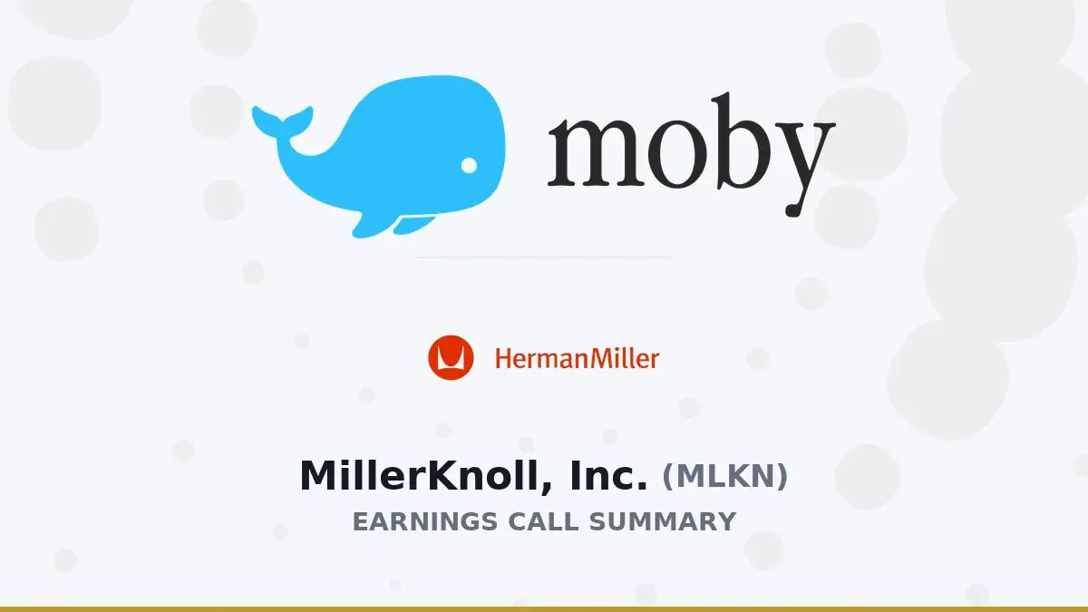 MillerKnoll, Inc. Q1 2027 Earnings Call Summary