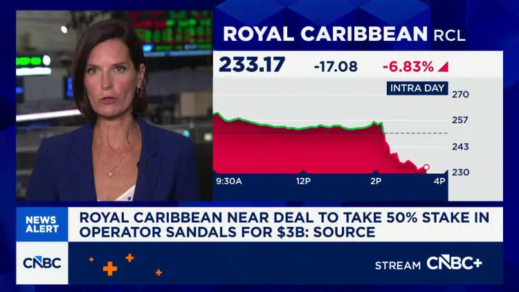 Royal Caribbean reportedly nearing deal to take 50% stake in Sandals for $3 billion