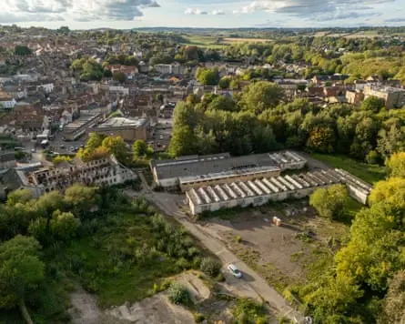 The Saxonvale brownfield site in Frome, Somerset.