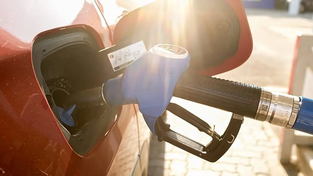 A fuel pump is seen at a gas station in Turin, Italy, on Friday, July 24, 2026.