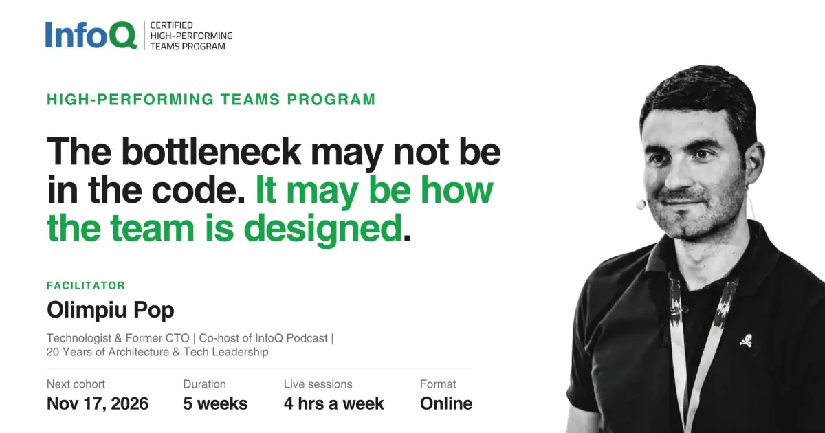 InfoQ Launches High-Performing Teams Certification Program