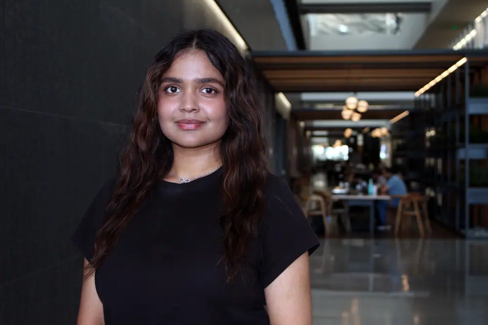 Beyond the lab, Fiza and colleagues collaborate in coworking spaces across our Santa Clara offices.