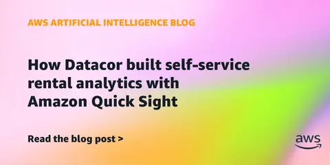 How Datacor built self-service rental analytics with Amazon Quick Sight