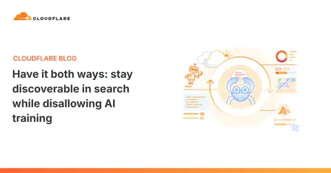Have it both ways: stay discoverable in search while disallowing AI training