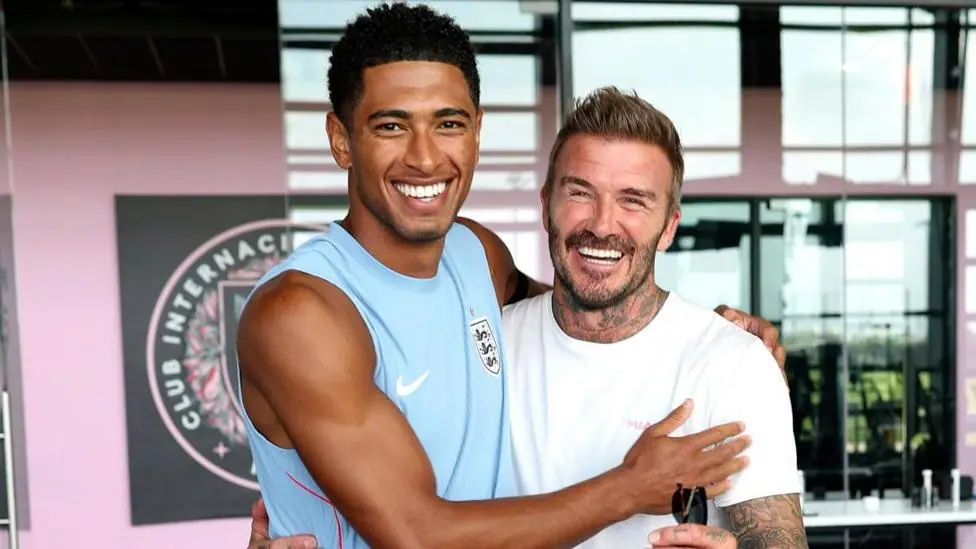 Jude Bellingham and David Beckham