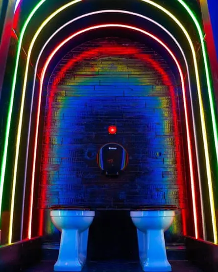 The ‘screamingly camp disco loos’ at Albert’s Schloss, Liverpool.