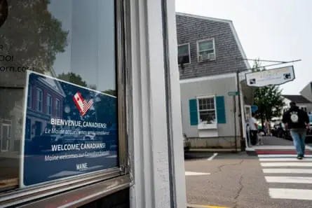 A sign in Maine