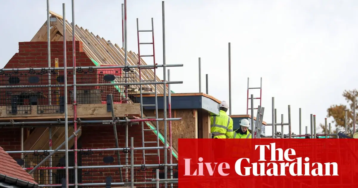UK diesel prices hit record high at 199.18p a litre; housebuilder stocks surge on new homes scheme – business live