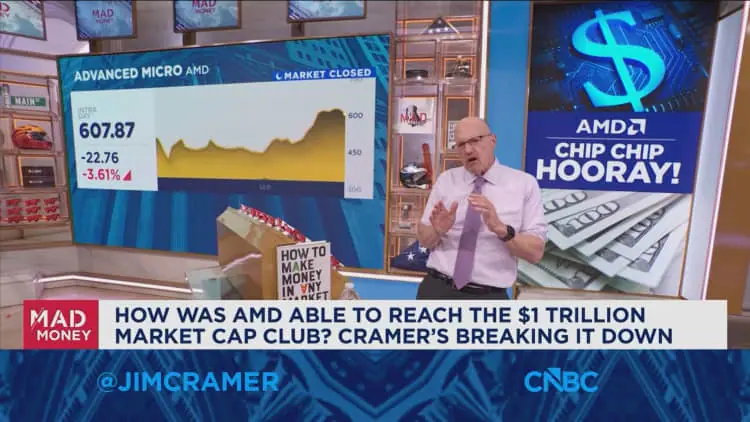 Jim Cramer talks AMD reaching the $1 trillion milestone
