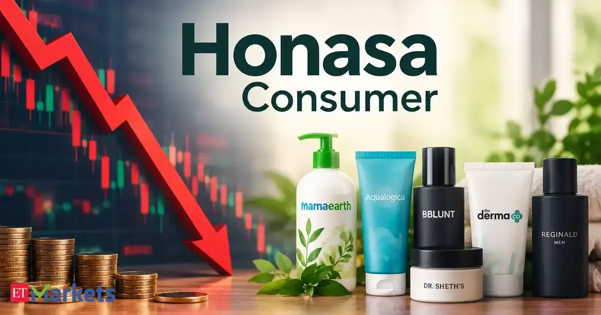 Honasa Consumer shares fall 5% after Rs 643 crore block deal; Peak XV, Sequoia likely sellers