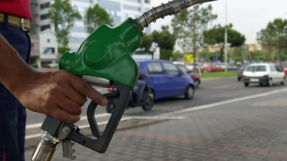 Petrol pump in Italy - archive