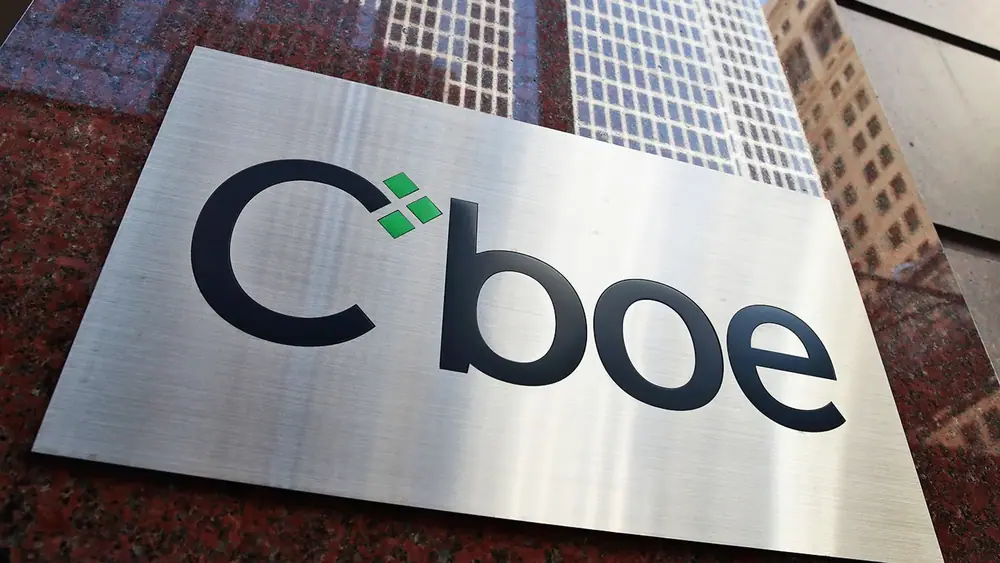The Cboe Global Markets Inc. building in Chicago (Scott Olson/Getty Images)