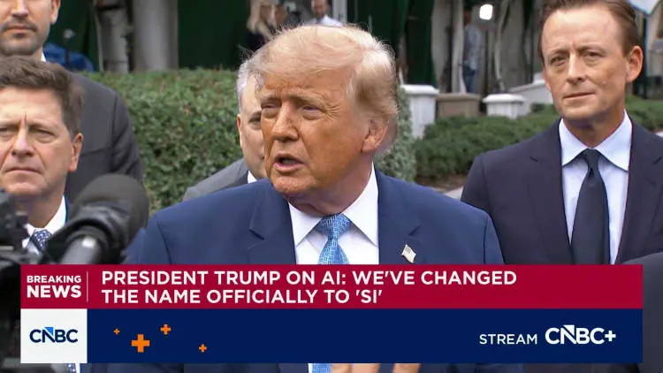 Pres. Trump on AI: Accord signed today is 'morally binding'