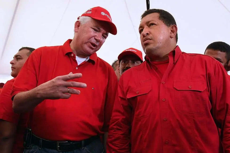 Betancourt (not pictured) prospered under the presidency of Hugo Chávez (right)
