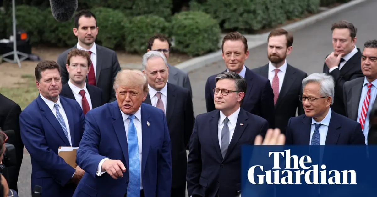 Trump announces vague ‘morally binding’ AI deal among tech CEOs for ‘tremendous self-policing’