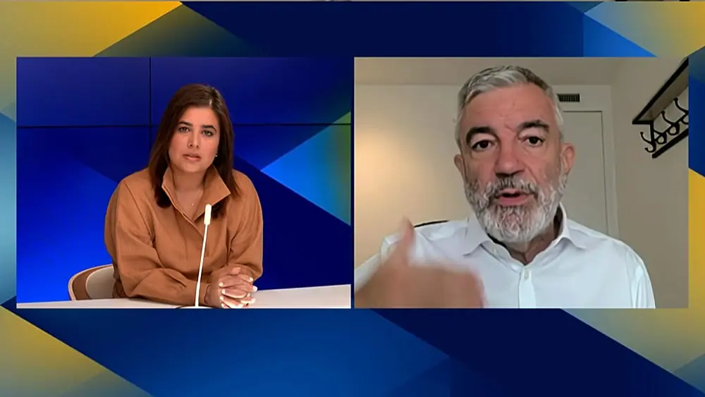 Rhine Group executive director Garicano is interviewed on Euronews