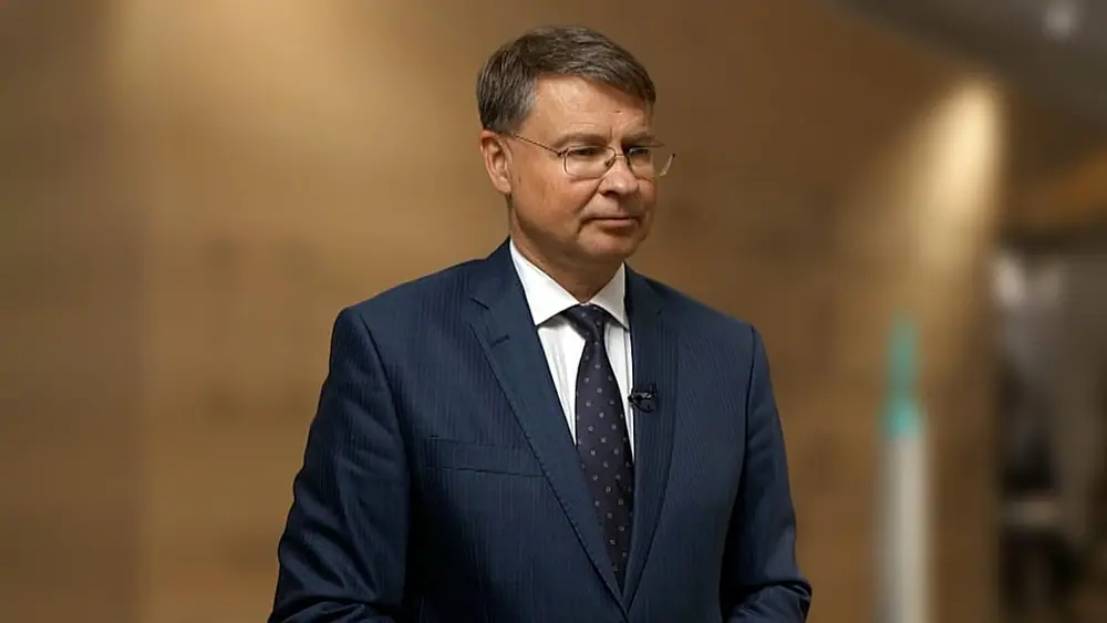 Valdis Dombrovskis, European Commissioner for the Economy.