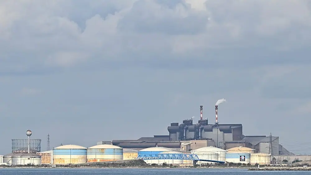 File - View of the oil refinery of Fos-Lavera near Marseille, southern France, Wednesday, 11 March 2026.