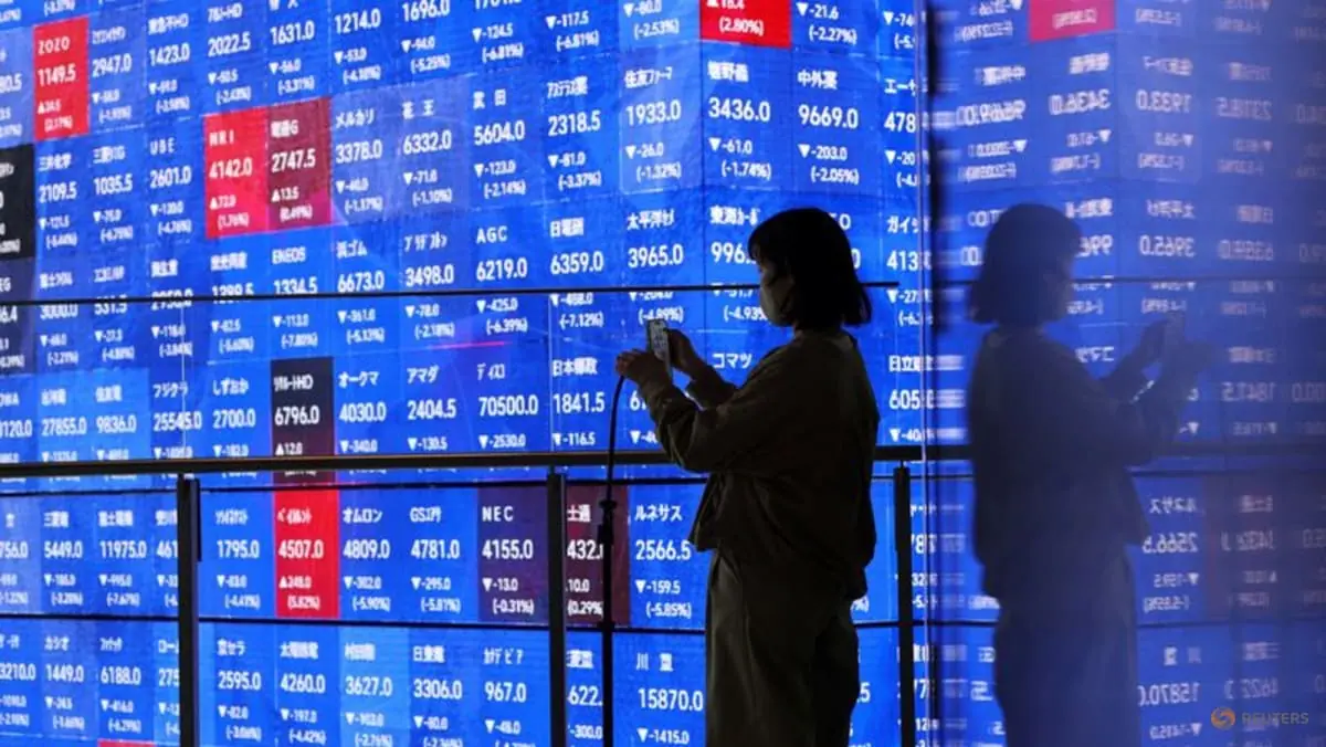 Asian shares track Wall Street higher, Treasury yields near multi-decade highs