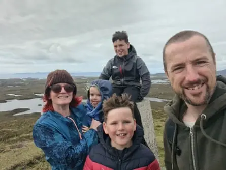 Adam and his family.