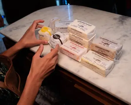 Packets of butter