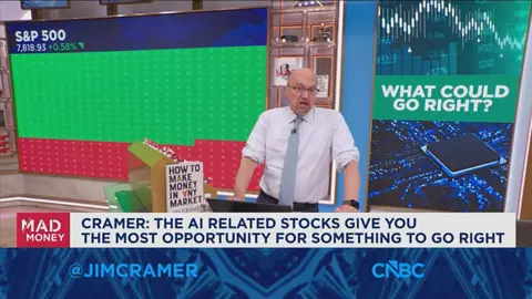 AI-related stocks give you the most opportunity for something to go right, says Jim Cramer