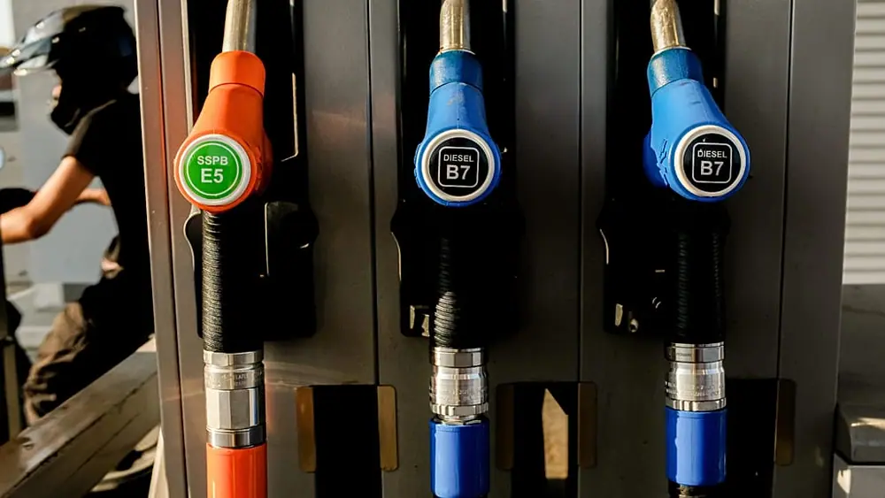 Fuel pumps at a petrol station in Turin, Italy, 24 July 2026