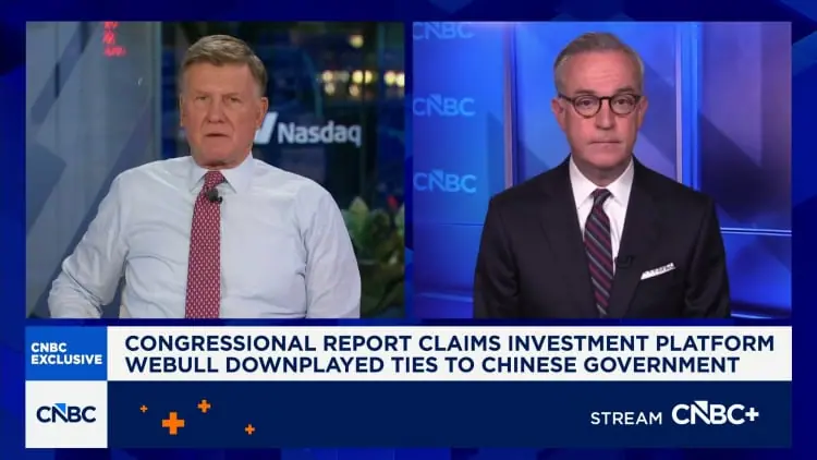 Congressional report claims investment platform Webull downplayed ties to Chinese government