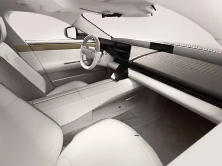 The Jaguar Type 01 interior.