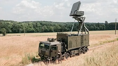 File - Thales handout photo of a Thales GM200 Multi-Mission All-in-one (GM200MM/A) radar. 28 Aug. 2026