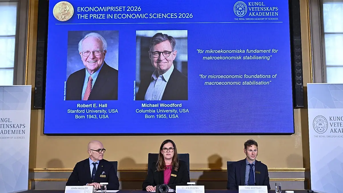 Americans Hall and Woodford win Nobel Prize in economics for stabilisation models