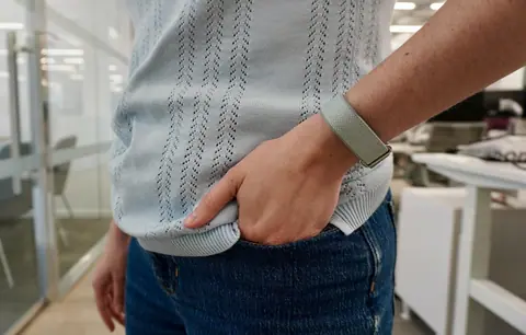 Google’s screenless FitBit Air from earlier this summer. Nina Raemont/ZDNET