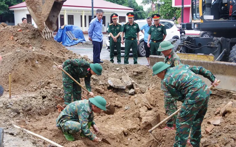 Phát hiện, quy tập thêm 6 hài cốt liệt sĩ tại khu phố Thành Cổ, Quảng Trị