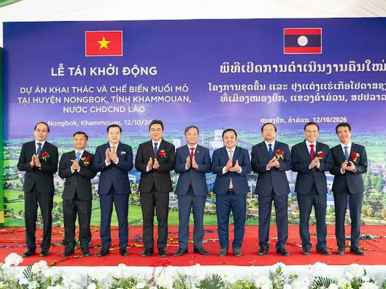 Tái khởi động dự án khai thác và chế biến muối mỏ gần 500 triệu USD tại Khammouane, Lào- Ảnh 2.