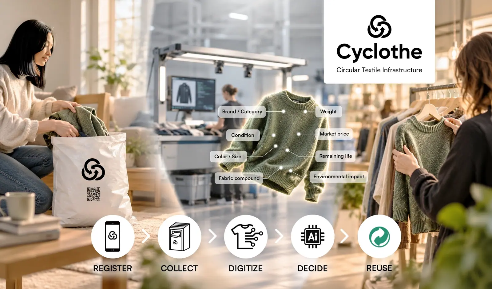 Cyclothe targets missing links in recycling