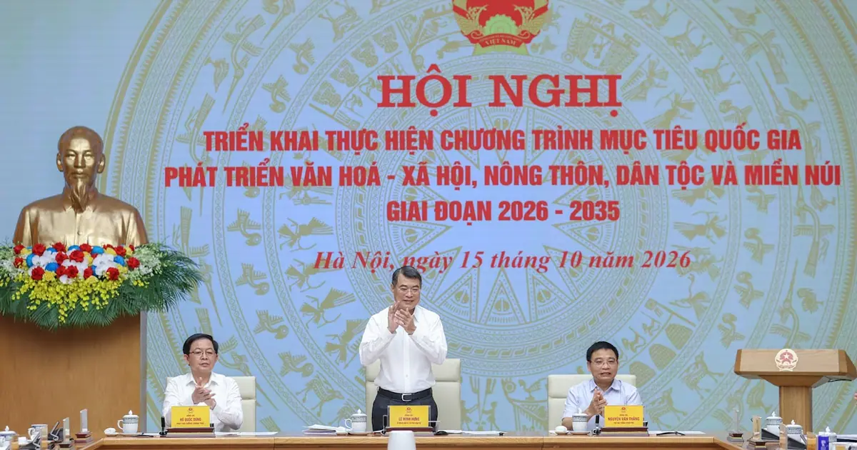 Thủ tướng Lê Minh Hưng chủ trì Hội nghị triển khai Chương trình mục tiêu quốc gia phát triển văn hóa - xã hội, nông thôn, dân tộc miền núi