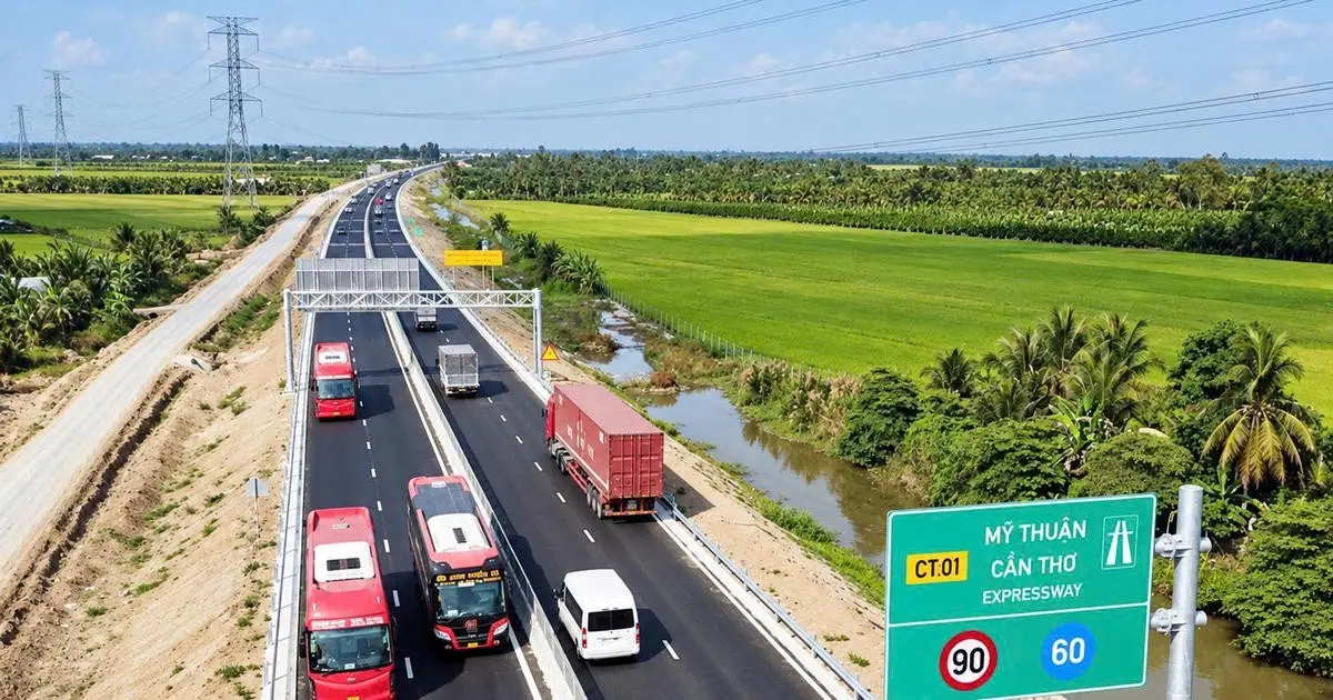 Cao tốc Mỹ Thuận - Cần Thơ tạm dừng lưu thông một số khung giờ