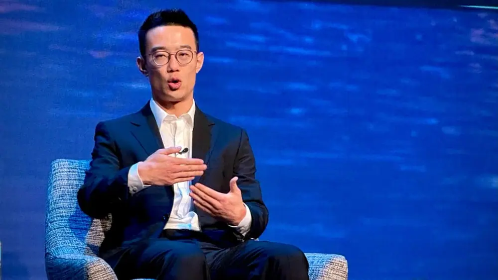 Hyperliquid CEO Jeff Yan at DC Fintech Week (Jesse Hamilton/CoinDesk)