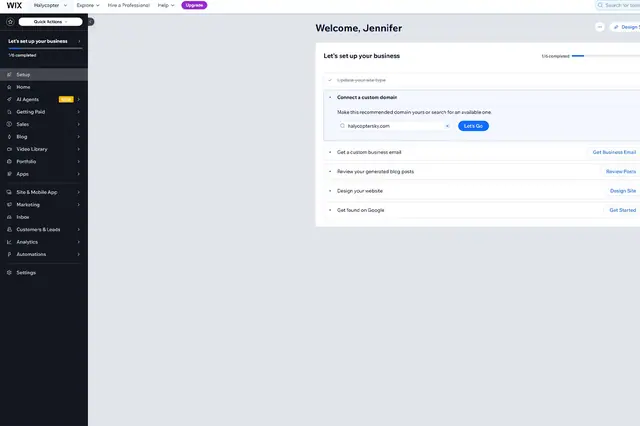 Wix feels more like a very well designed version of WordPress
