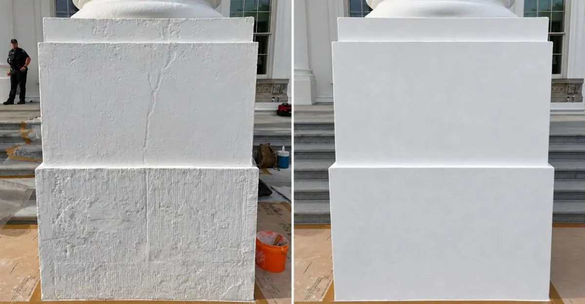 Trump posts AI-edited photo to brag about White House restoration work