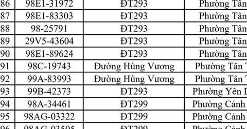 Công an đề nghị 448 chủ phương tiện vi phạm mang biển số sau khẩn trương nộp phạt nguội theo Nghị định 168