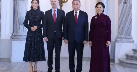 Top Vietnamese leader meets Danish King Frederik X and Queen Mary in Copenhagen